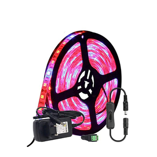 全光谱led植物生长补光灯带12V室内花卉多肉蔬菜育苗补光软灯条