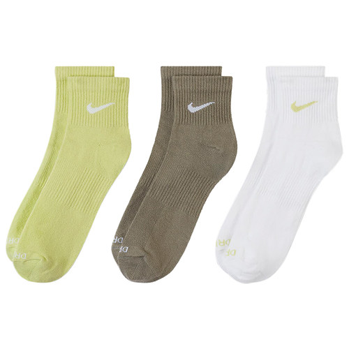 Nike/耐克正品新款多色运动袜训练休闲袜子三双装SX6893-906