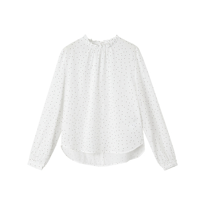 indicia标记商场同款2026春新款清新甜美波点长袖衬衫 F2A6CS107C