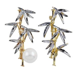 新中式国风竹子胸针男士双色高级感女西装竹节胸花别针小众配饰品