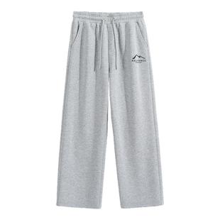 GV真维斯裤子男士冬加绒卫裤男冬季男裤加厚运动裤男款直筒棉裤C