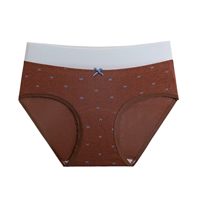 提未苏亲肤透气撞色纯棉中腰内裤