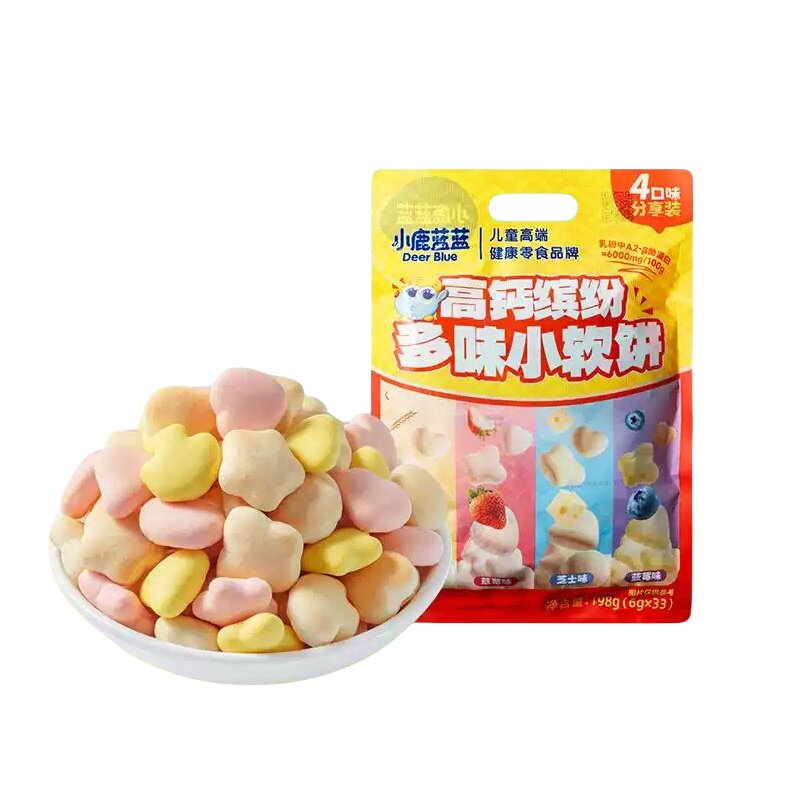 量贩小鹿蓝蓝高钙缤纷多味小软饼