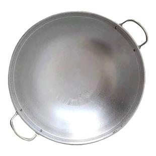 烧龙虾专用铝锅商用双耳铝锅老式加厚吕锅不锈钢炒锅大铝锅不粘锅