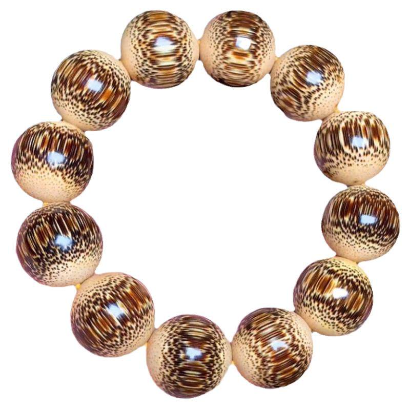 天然实心玉竹手串老料龙血金丝竹满鱼子纹高油性棕竹文玩佛珠手链