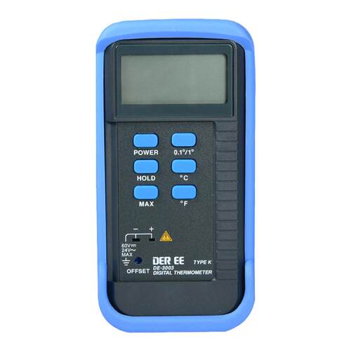 台湾得益DE-3003/4工业接触式温度计高精度表面K型热电偶测温仪