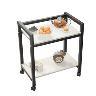 棋牌室茶水加粗钢架置物架可移动专用茶水桌麻将桌茶几桌边收纳