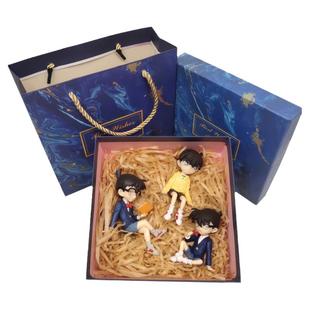 现货侦探柯南扭蛋公仔基德手办工藤新一灰原哀小兰黑衣人车载摆件