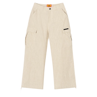 AFGK25SS苎麻棉阔腿工装长裤