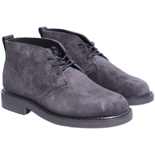 美式复古chukka沙漠靴 CFS英产翻毛真牛皮男靴马丁短靴固特异防水