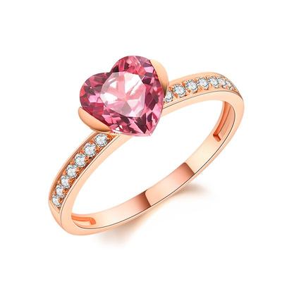 【情人节礼物】ILCO尤珂「甜心尤物」18K金彩宝天然粉碧玺戒指