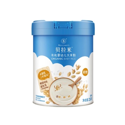 贝拉米无奶有机高铁米粉