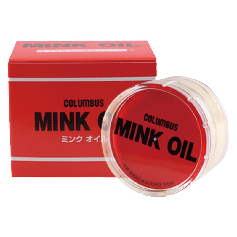 日本哥伦布斯貂油膏皮革保养油进口鞋油无色透明黄狼膏皮鞋蜡固体