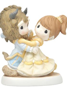 水滴娃娃美女与野兽陶瓷摆件