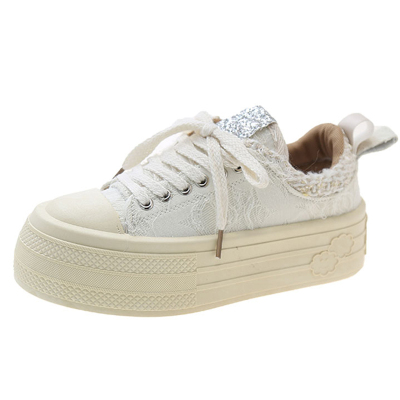 小红书爆款休闲女款小众帆布板鞋