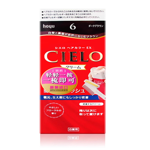 宣若CIELO日本原装进口美源植物泡泡染自己在家染发膏霜多次使用