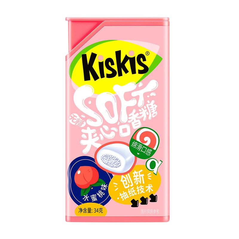 KisKis酷滋无糖口香糖无脂肪木糖醇薄荷清新口气糖果表白情话抽纸