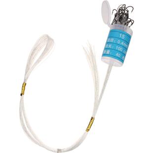 丸世手工绑好线成品子线单钩 串钩专用长子线带倒刺排钩拴好线钩