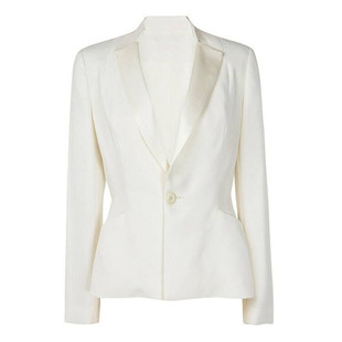 2020新款天空蓝格纹双排扣西装套装女主持会议女西气质显白