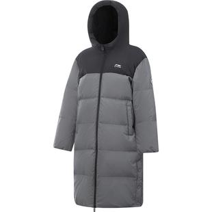 李宁童装长款羽绒服男大童新款保暖棉服运动冬季轻盈休闲鸭绒童装