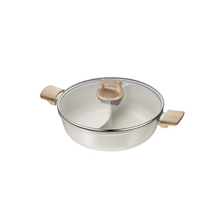 苏泊尔鸳鸯锅火锅锅家用不粘加厚大容量火锅盆燃气电磁炉专用锅