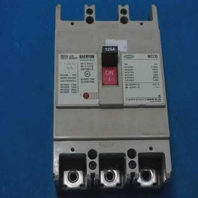 Daeryuk DBE203N Molded Case Circuit Breaker 125A 3P