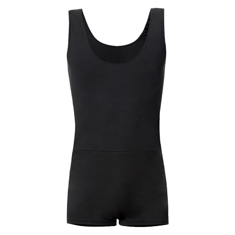 男生舞蹈服体操服男舞蹈形体服男孩芭蕾舞服练功服男士背心连体服