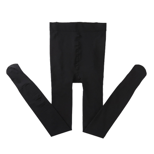 秋冬光腿神器加绒加厚连裤袜大码加长加肥女肉色打底袜胖mm200斤