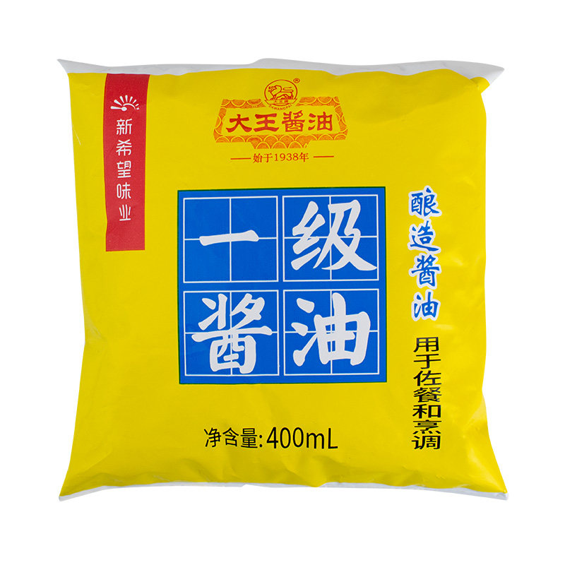 大王一级酱油400ml川味经典酿造