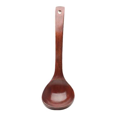 汤勺家用盛汤木质小饭勺木头汤匙长柄吃饭用木勺子大号喝汤拉面勺