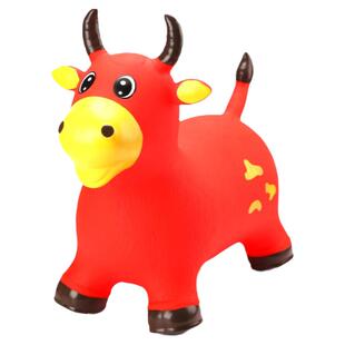 哈哈球儿童充气跳跳牛宝宝跳跳马1-6岁橡胶红牛健身平衡坐骑玩具