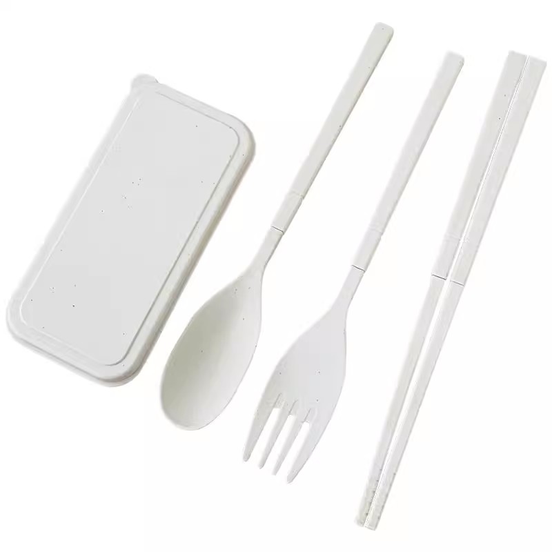 便携式麦秸秆餐具套装