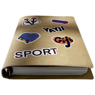 【送30枚贴纸】超厚软皮活页本可拆卸B5笔记本皮面不硌手本子高颜值日记本牛皮外壳加厚A5横线大容量高中生