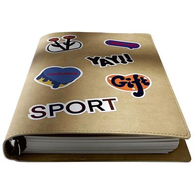 【送30枚贴纸】超厚软皮活页本