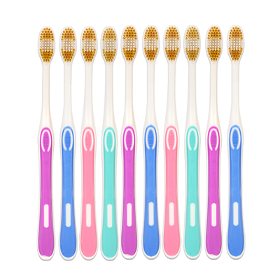 牙刷软毛大人成人家用家庭装小头超细超软女男士专用10支独立包装
