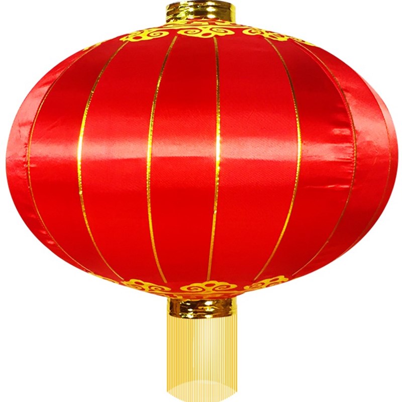 铁口灯笼绸缎广告直径1.5米2