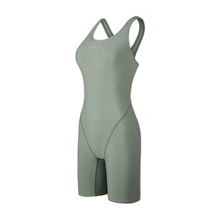 洲克泳衣女款专业训练游泳馆温泉新款竞速竞技保守连体五分游泳衣