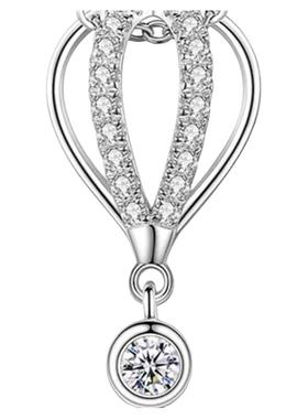 D色莫桑石热气球项链告白