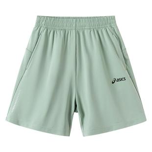 亚瑟士童装短裤2025年夏季新款男女童弹力运动透气吸湿速干五分裤