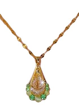 轻奢显白网状水滴项链