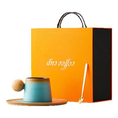 陶瓷咖啡杯碟套装高档精致高颜值马克杯下午茶水杯家用礼盒装定制