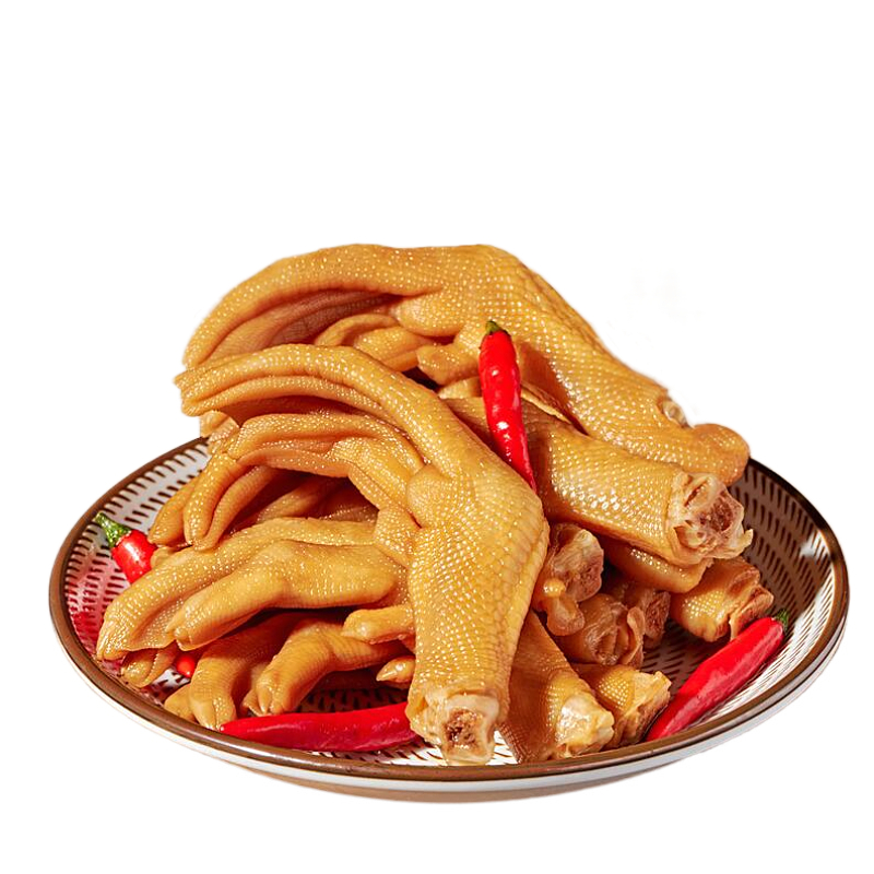 龙岩泡鸭爪鸭翅膀泡鸭掌卤味零食特产泡爪小吃休闲食品特色土楼