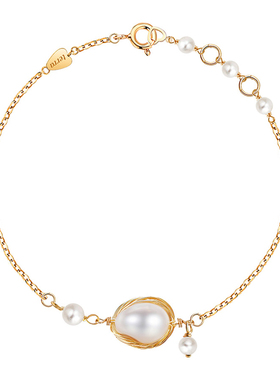 绕线天然巴洛克珍珠手链小众设计