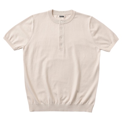 柴米短袖美式复古男士亨利领T恤