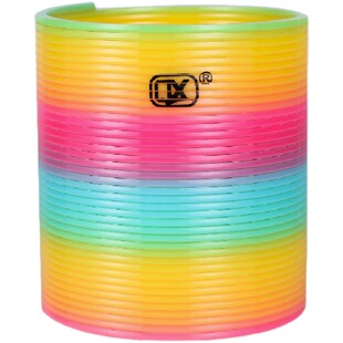 魔力彩虹圈玩具大号儿童益智弹力大人专业表演拉环平衡七彩弹簧圈