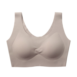 广州汕头内衣女小胸聚拢大胸显小夏季薄款背心式无钢圈文胸罩bras