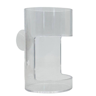 鱼缸喂食器透明喂食管小型投食管亚克力小鱼悬浮防飘散投喂固定