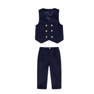 男童马甲礼服套装唱歌钢琴演出小主持人英伦西装儿童帅气花童西服