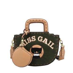 CallmeKitten高级感复古猫咪菜篮子手拎包2026新款大容量通勤包包