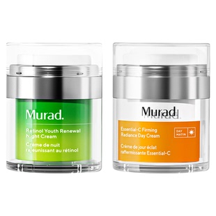 Murad慕拉得VC面霜+A醇晚霜组合 早C晚A保湿紧致抗皱美白去黄提亮